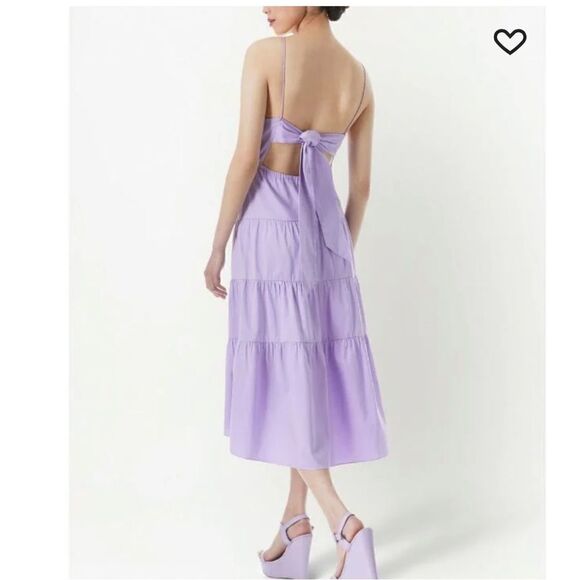 Alice + Olivia Hartley Tie Back Midi Dress - Picture 5 of 10